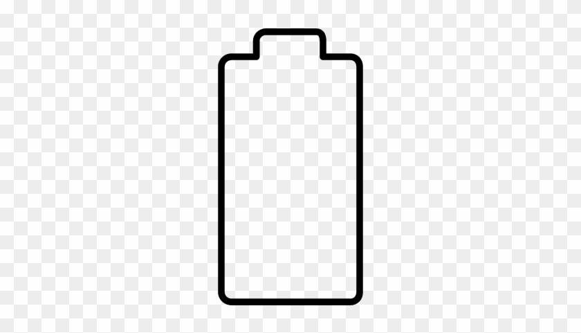 Battery Outline Vector - Battery Outline Png #471303
