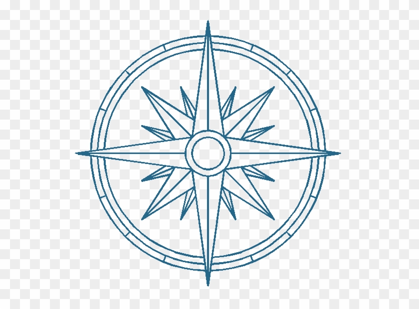 Compass Rose Drawing Clip Art - Compass Rose Coloring Page #471348