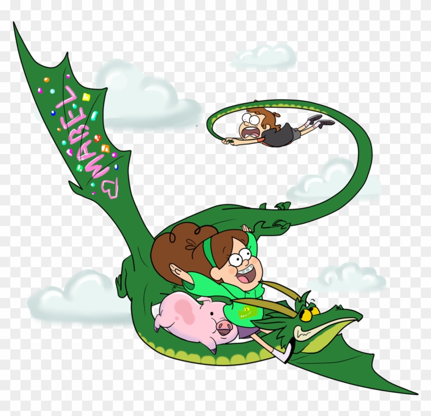 Gravity Falls Dragon By Greensky222 - Cartoon #471633