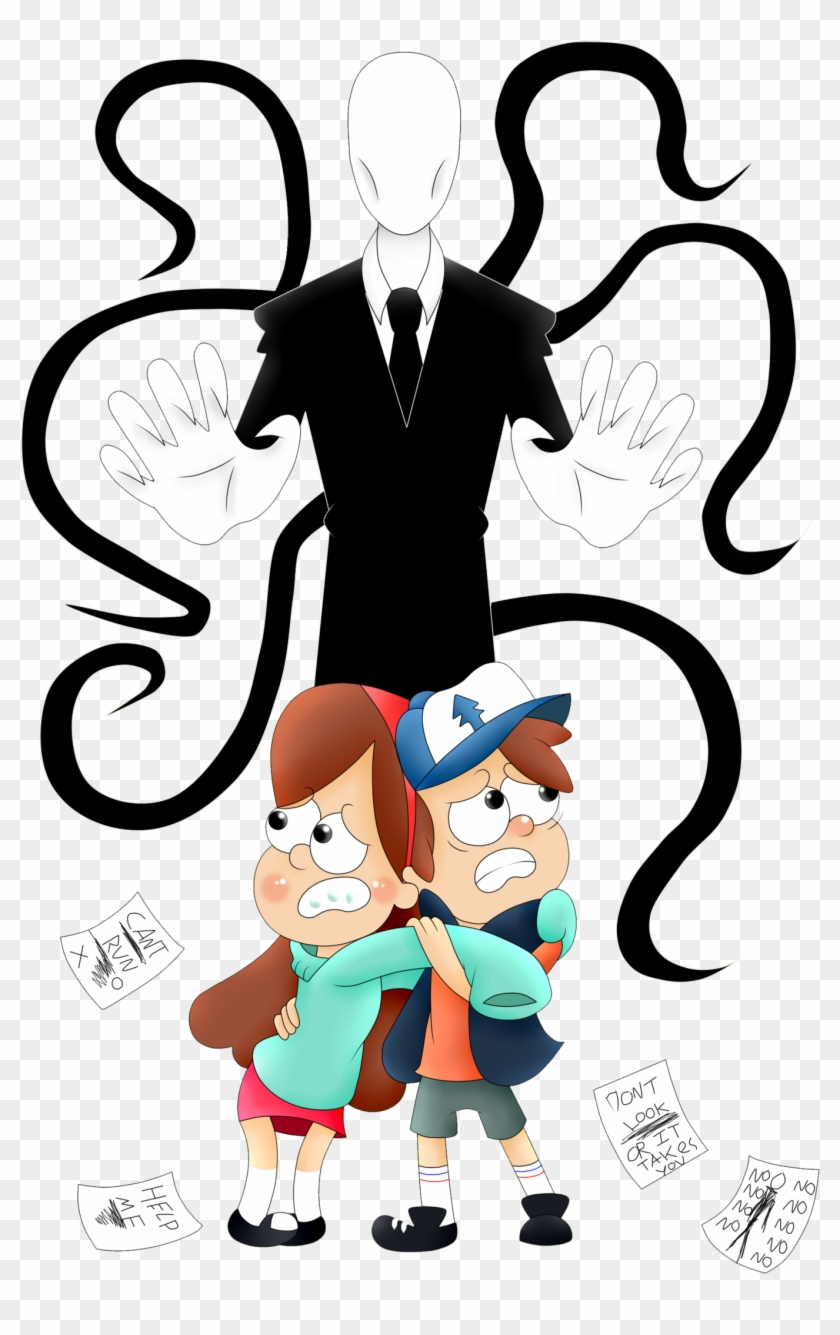 Slenderman Gravity Falls By Andyeahftw Slenderman Gravity - Gravit Falls X Slender Man #471656