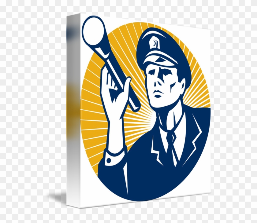 Share On Tumblr - Security Guard Vector #473920