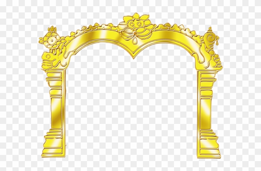 Two Heart Clip Art Frames Clip Arts - Temple Border Frame Png #474397