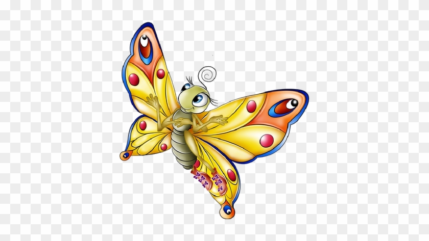 News Butterfly Butterfly Cartoon Clipart Butterfly - Butterfly Cartoon #474687