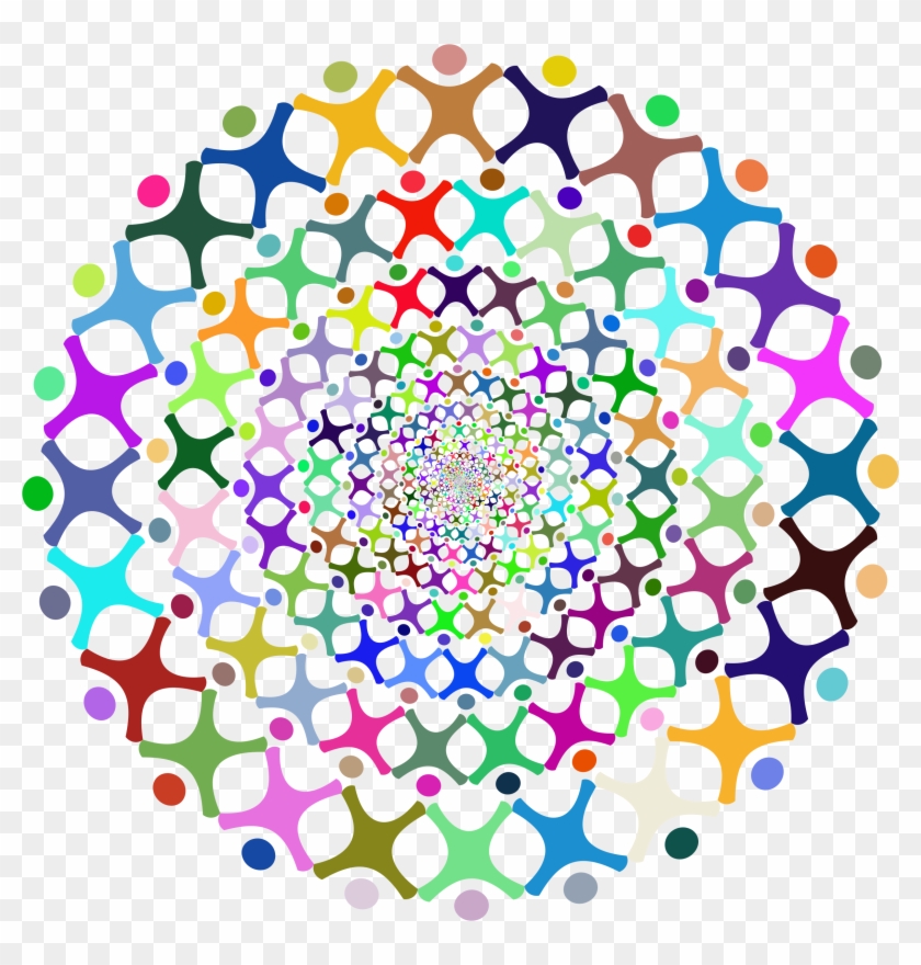 People Vortex Prismatic 2 - Png Vector People Circle #475241