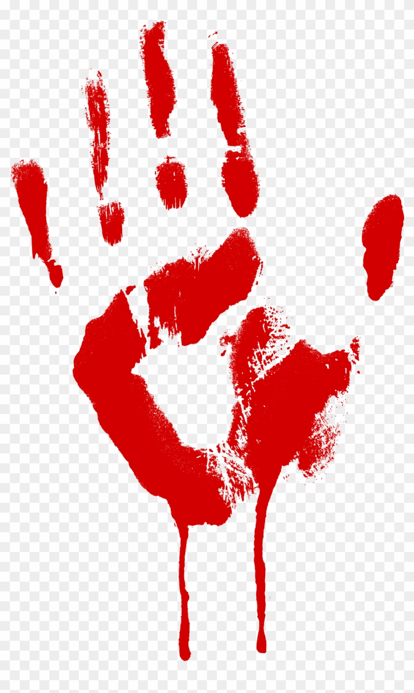 Free Photo Bloody Hand Print Photo, Photograph, Picture - Blood Hand Transparent Background #475607