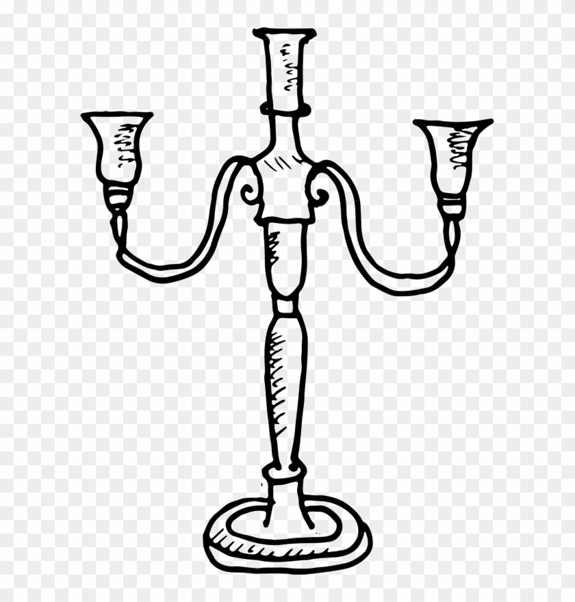 Candelabra Rubber Stamp - Rubber Stamp #476044