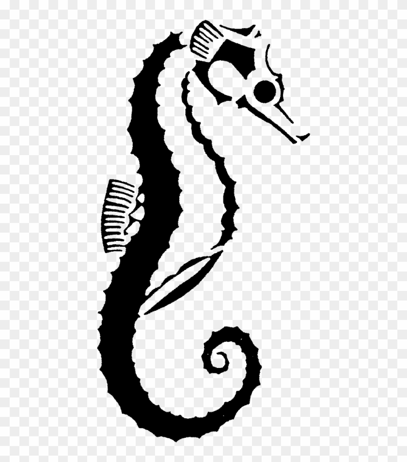 Zoom Sea Horse Rubber Stamp - Illustration #476461