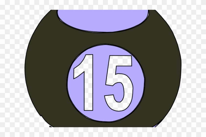 Billiard Ball Clipart Fifteen - Number 15 Clip Art #476813