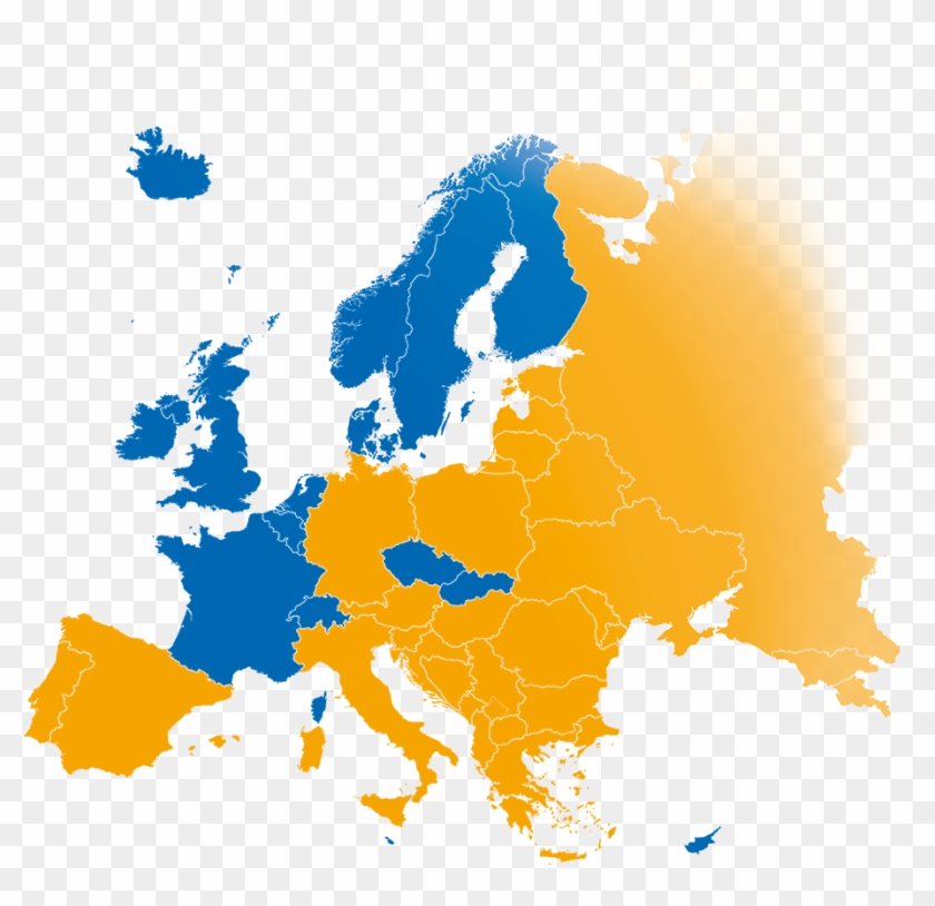 Democracy - Europe Continent Map Png #477123