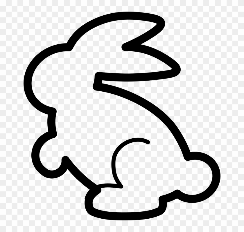 Bell Outline Cliparts 3, Buy Clip Art - Gambar Garis Kelinci #477255