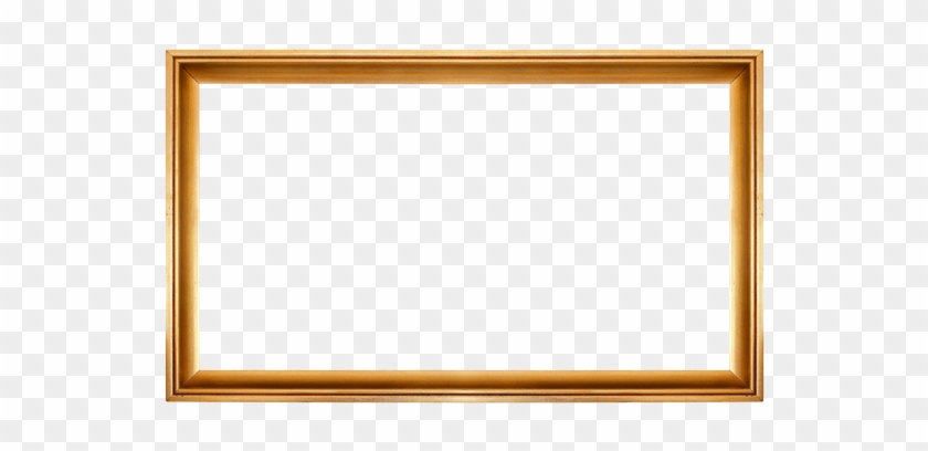 Golden Frame Cutout - Western Wooden Frame Png #477291