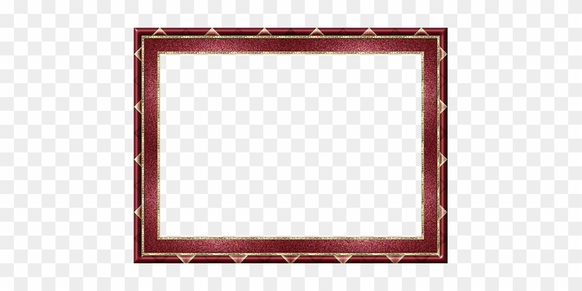 Frame, Picture Frame, Outline, Red, Gold - Frame Red Gold Png #477511