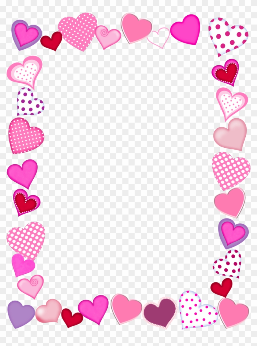 Hearts Border Clip Art Heart Borders Free Vector In - Heart Border #477713