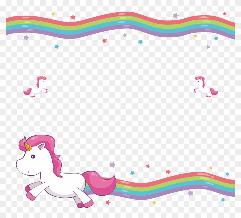 Unicorn Blanket Wedding Invitation Cuteness Clip Art - Unicorn Frame Png #477719