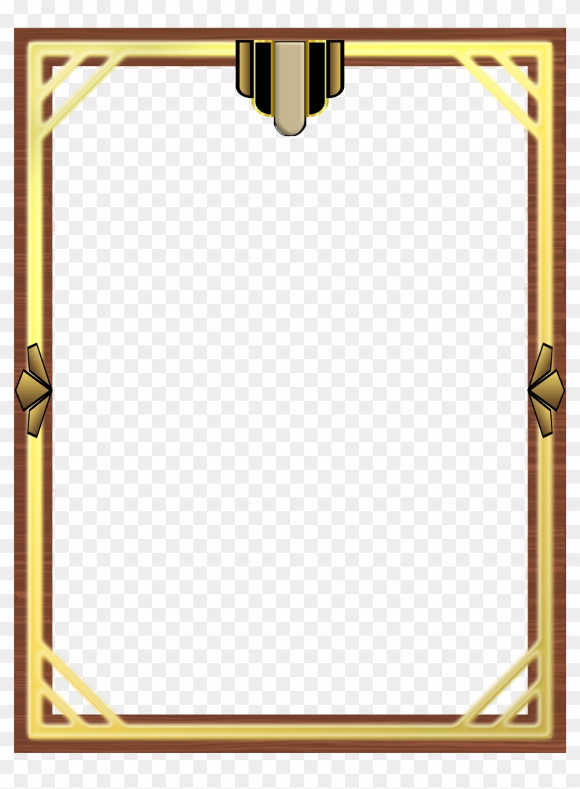 This Free Icons Png Design Of Art Deco Border 4 - اطارات Png #477809
