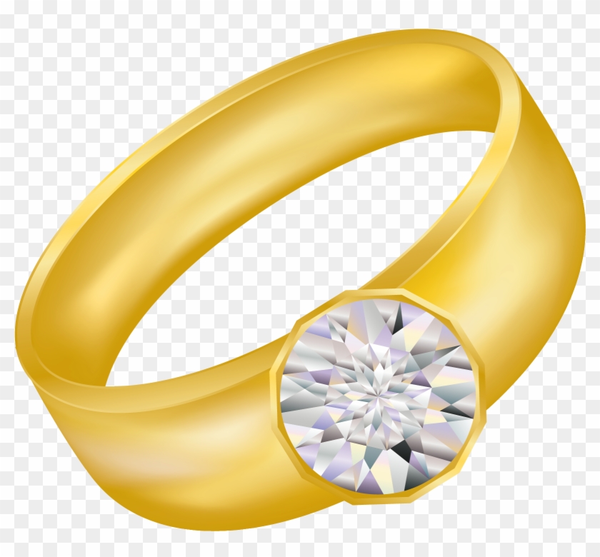 Large Size Of Wedding Rings - Transparent Gold Ring #478153