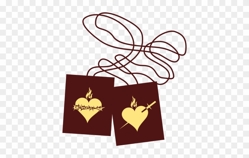 Other Variety Of Brown Scapular, Showing The Immaculate - Illustration #478983