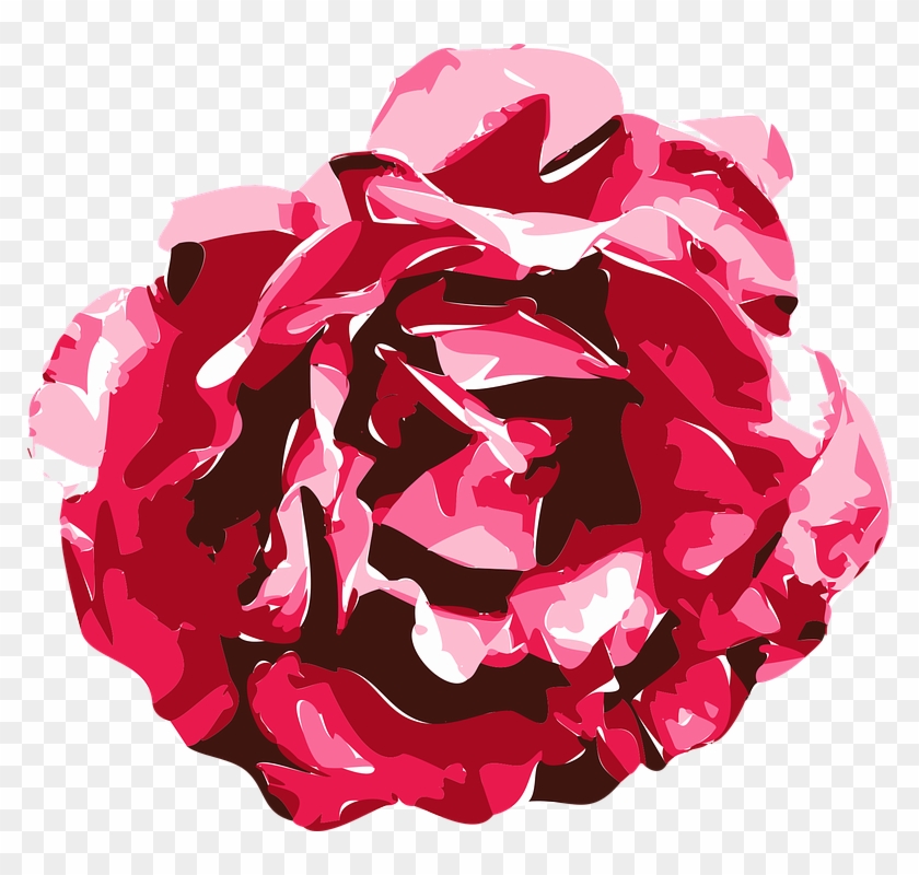 Roses Drawings With Hearts 11, - Red Flower Drawing Transparent #479057