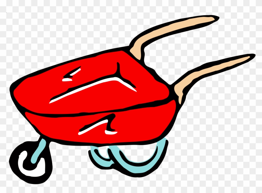 Roughly Drawn Wheelbarrow - Garden Tools Clip Art #479296