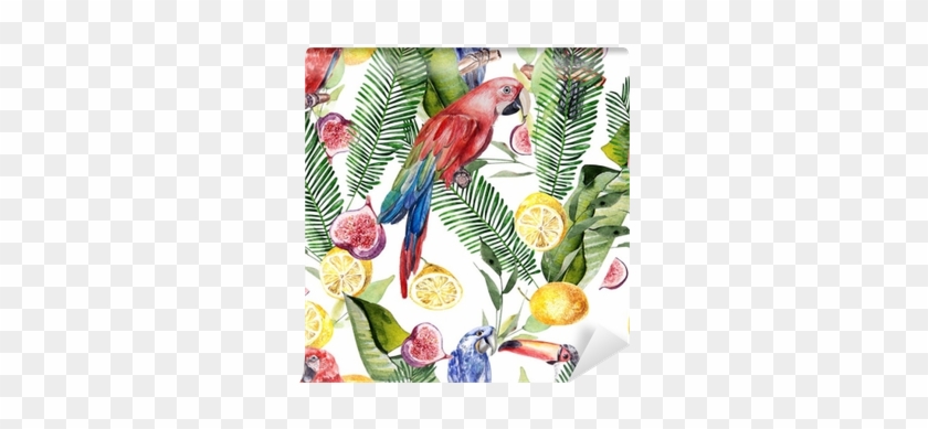 Beautiful Watercolor Seamless, Tropical Jungle Floral - Watercolor Painting #479801