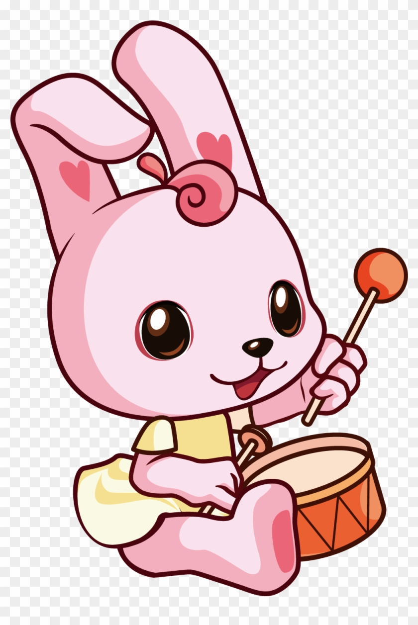 Rabbit Cartoon Clip Art - Dibujo Animados De Animales Jugando #479848