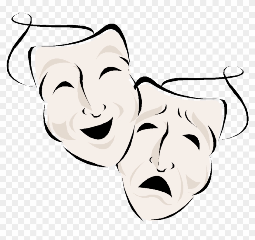 Drama Masks Drawings - Twelfth Night Clip Art #480217