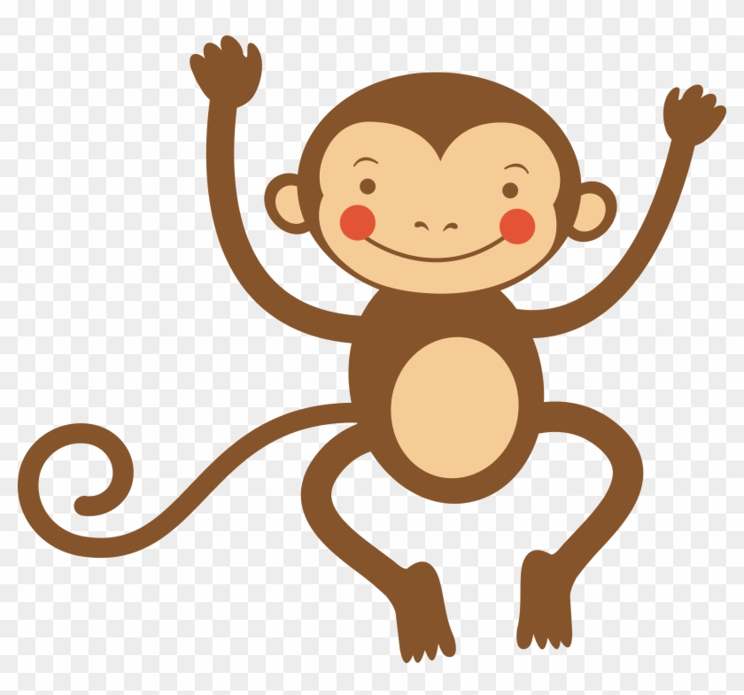 Cartoon Monkey Infant Illustration - Cartoon Monkey Infant Illustration #480651