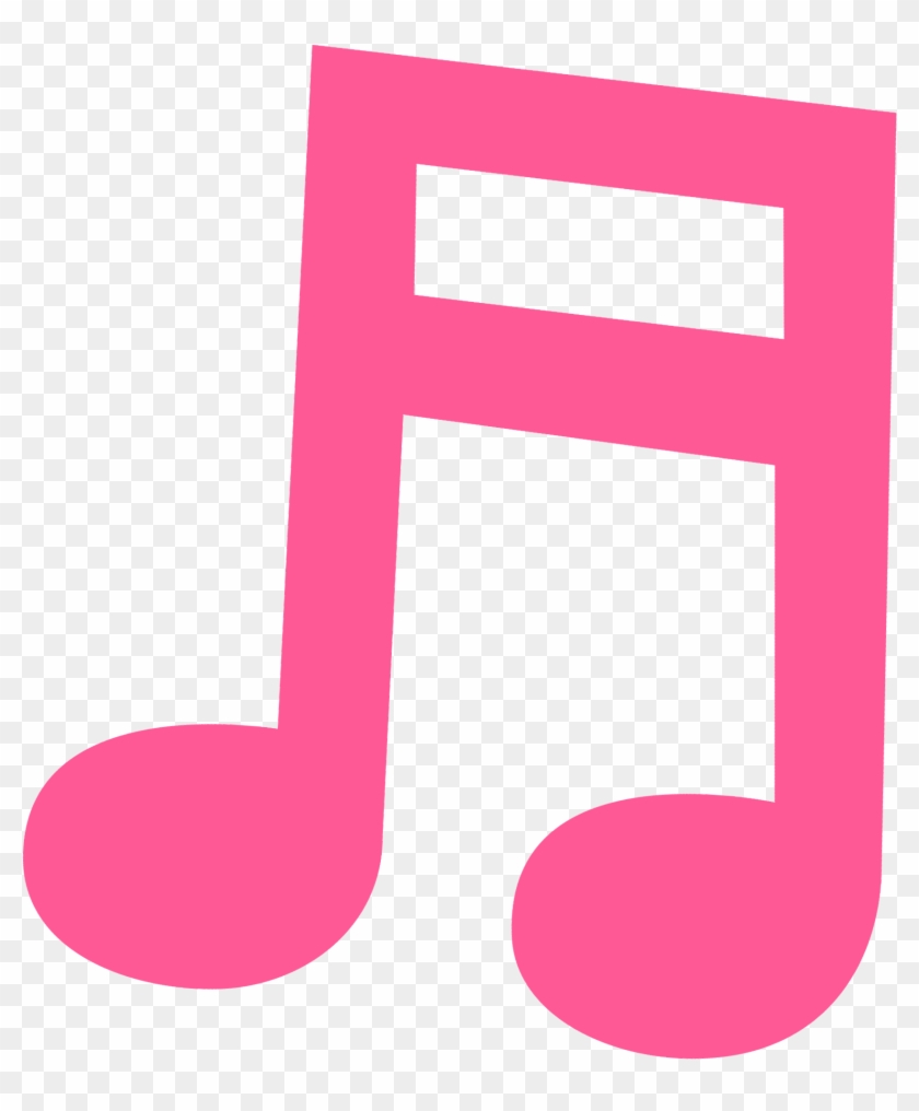 Pink Clipart Music Note - Pink Clipart Music Note #481416