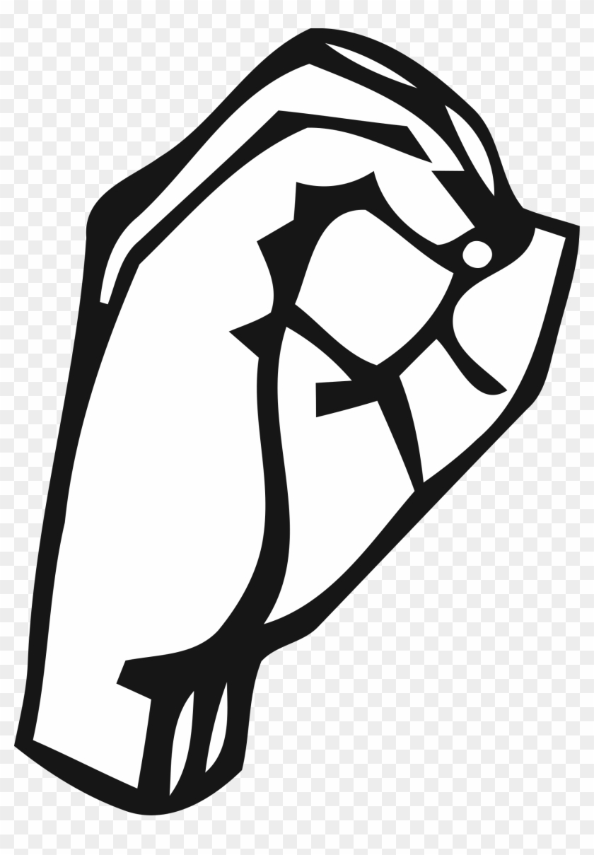 Big Image - Hand Sign Letter O #482098