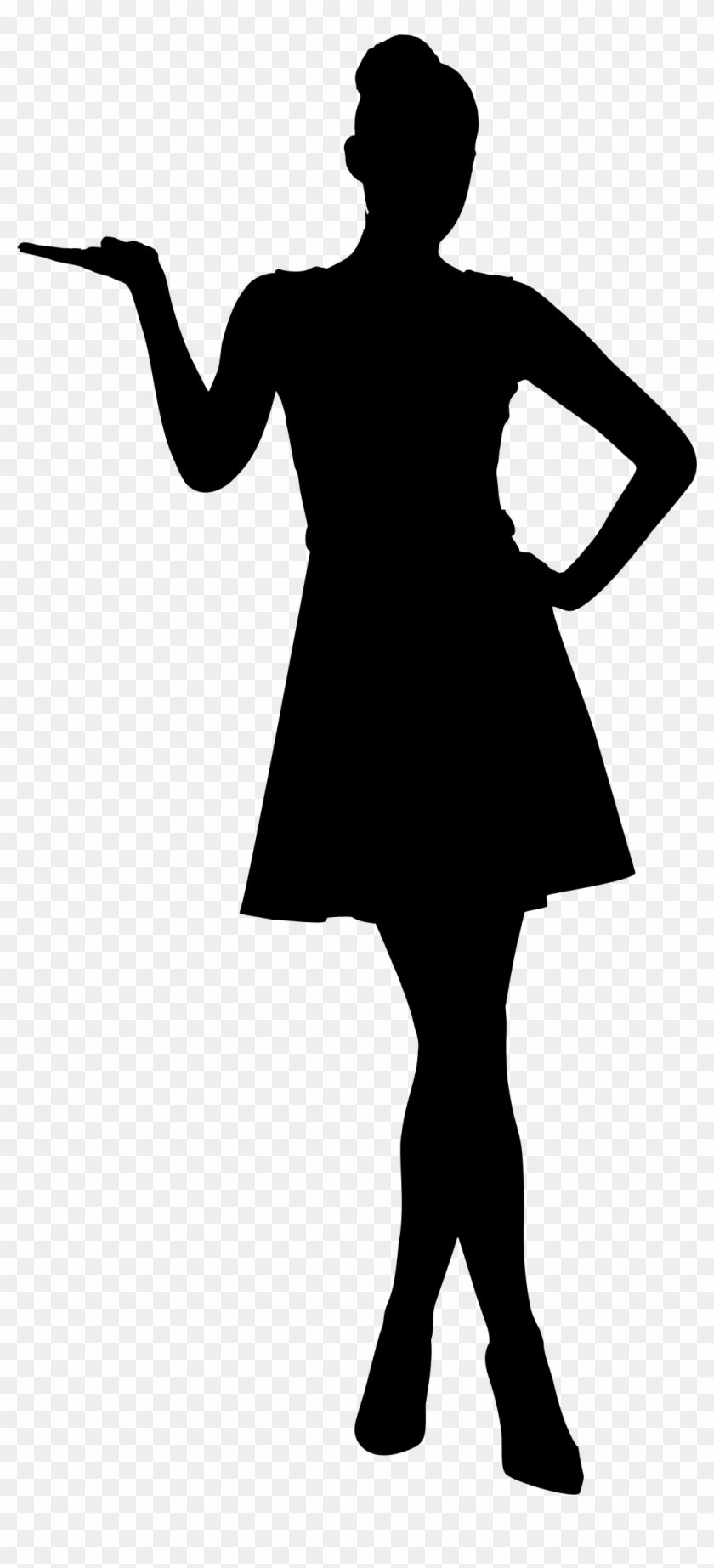 Big Image - Woman Hand On Hips Silhouette #482272