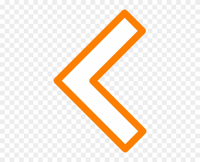Left Arrow Orange Png #482485
