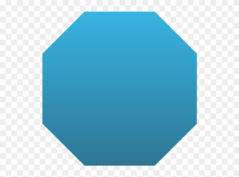 Concave Equilateral Octagon Clipart Etc - Blue Octagon #483223
