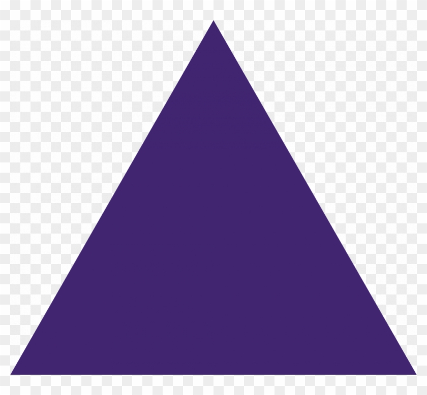 Purple Triangle Clipart - Blue #483230
