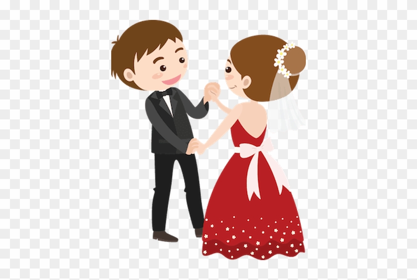 Save The Date Wedding - White Background Cartoon Couples #484006