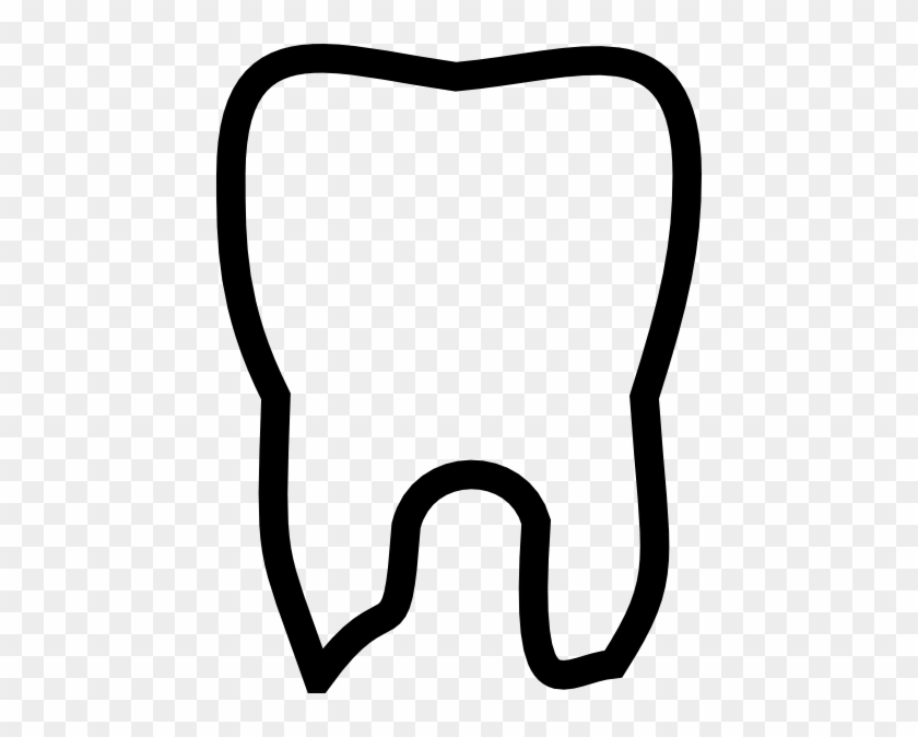 Tooth Outline Clip Art At Clker Com Vector Clip Art - Tooth Outline Clip Art At Clker Com Vector Clip Art #485486