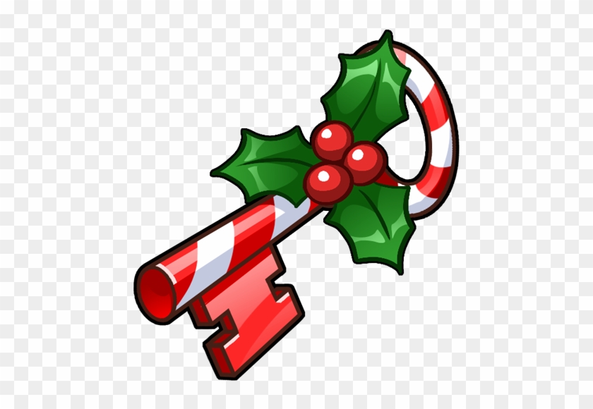 Quickly Go To The Shop To Open The Winter Chest - Christmas Key Clipart #487897