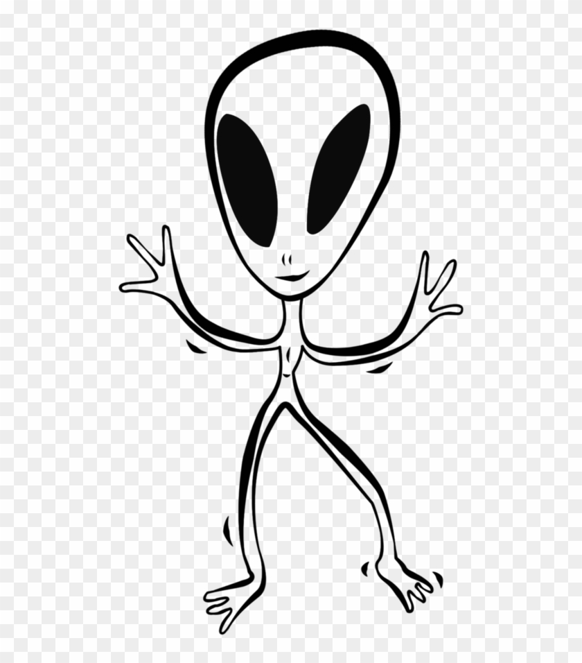 Alien Line Art By Crochetamommy - Cartoon #487928