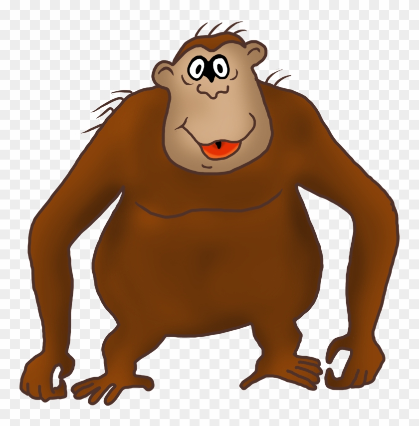Funny Monkey Drawings - Monkey Clip Art #487983