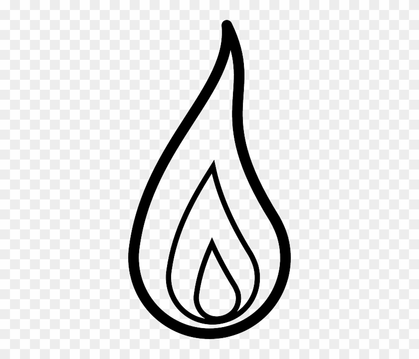 Flame Clip Art Black And White - Croatia #487999