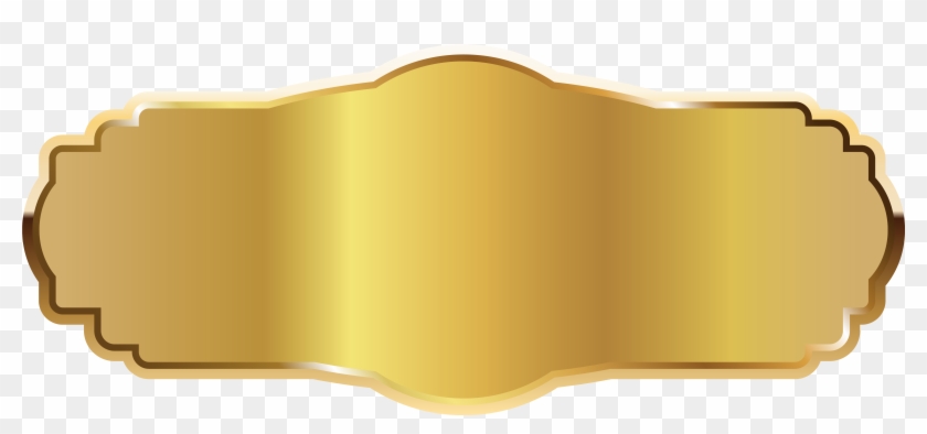 Gold Label Png Clipart Image - Png Gold Labels #489114