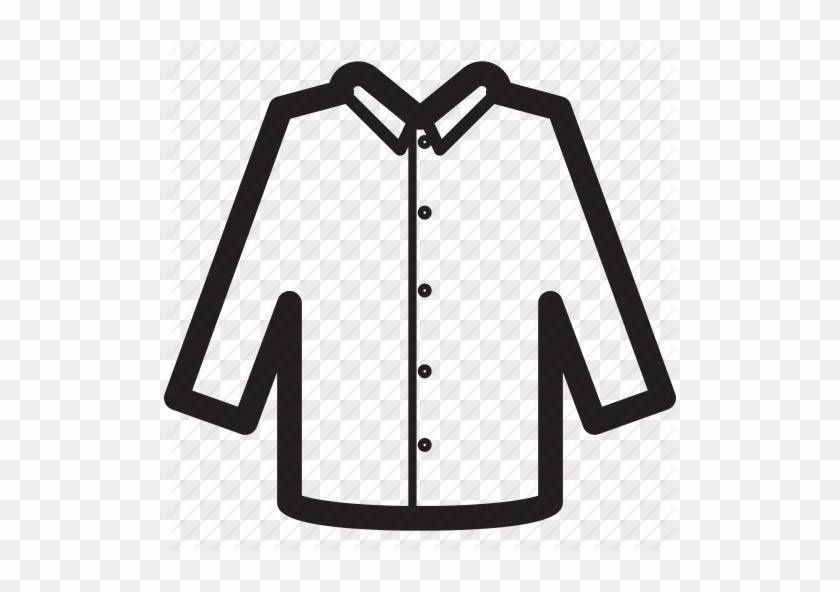 Shirt Clipart Button Up - Long Sleeve Shirt Icon #489668