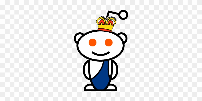 Reddit Top - Black And White Robot Logo #491259