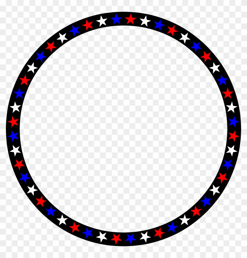 Red White Blue Stars Circle - Voting Sticker #491444