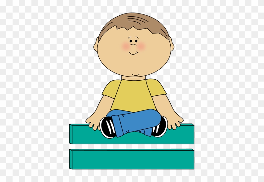 Kid Sitting On Math Equals Sign Clip Art - Criss Cross Applesauce Clipart #491686