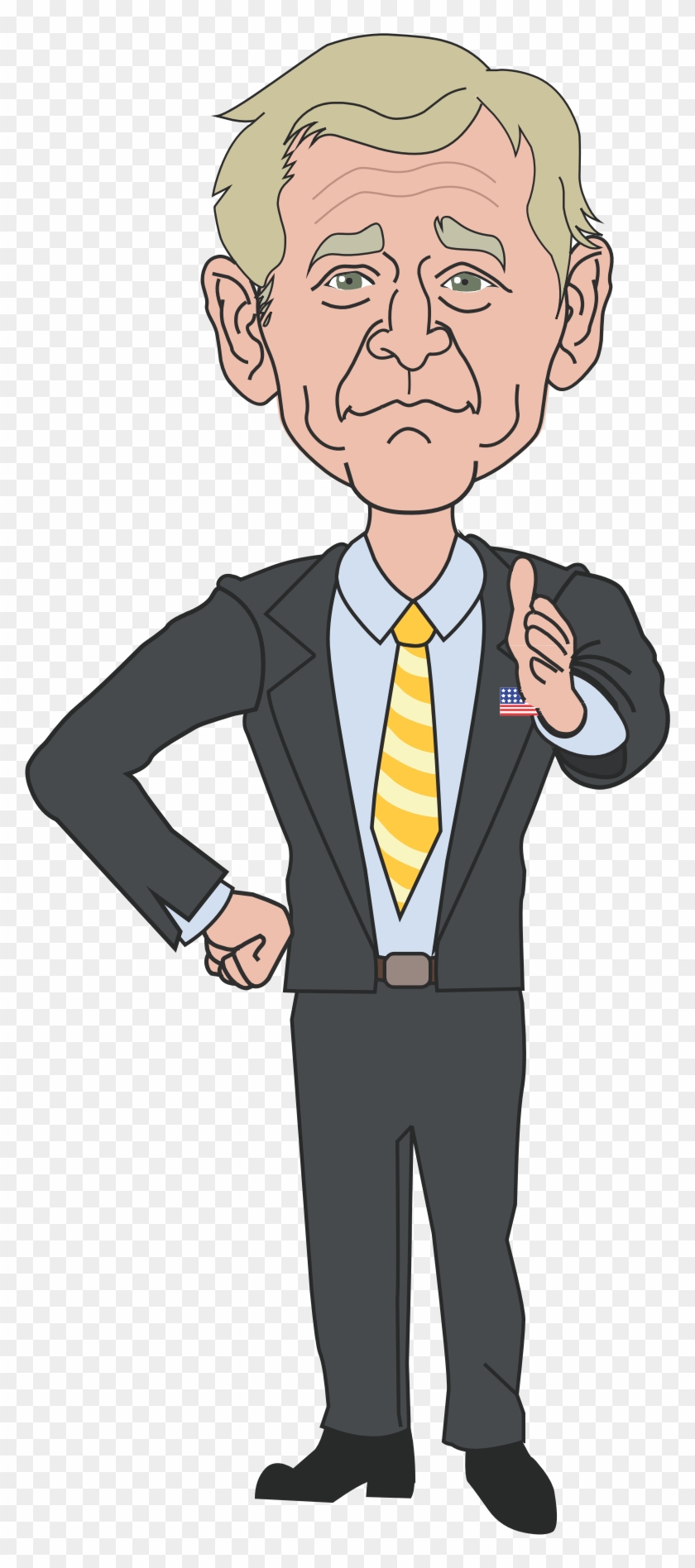George Bush Clip Art - President George W Bush Greeting Cards #492069