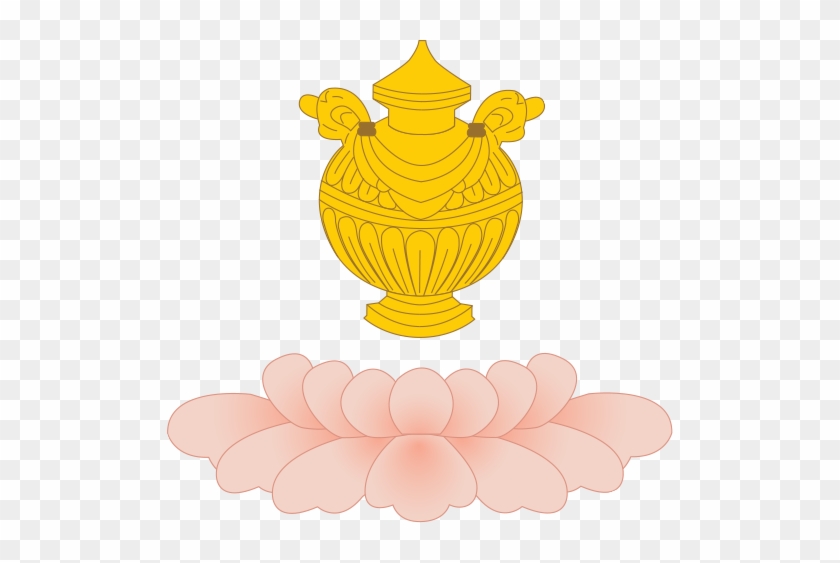 Red Lotus With Vase Of Immortality - Illustration #492488