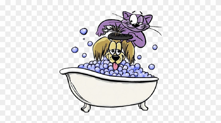 Dog And Cat Grooming Clipart #492629