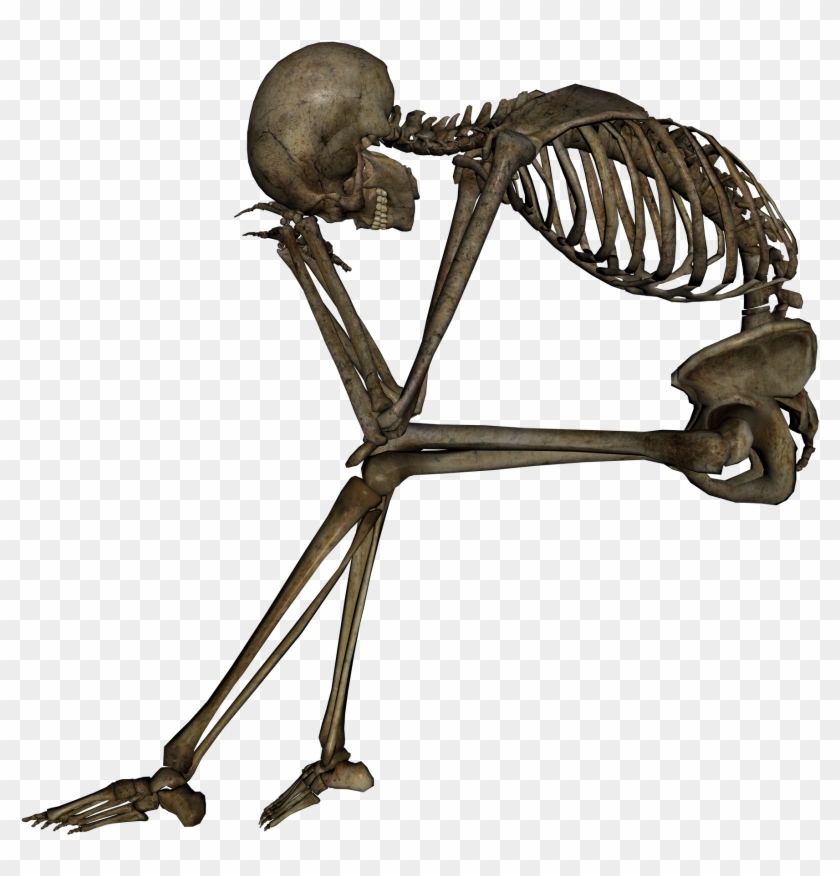 Skeleton Clipart Sad - Look At The Skeleton Inside Her #492700