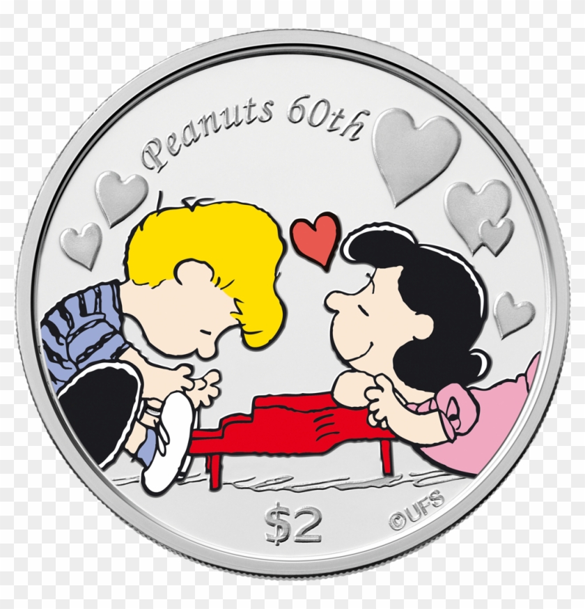 Peanuts, 3 Coin Set - Peanuts Linus & Lucy Round Silver Metal Watch-unisex-with #493663