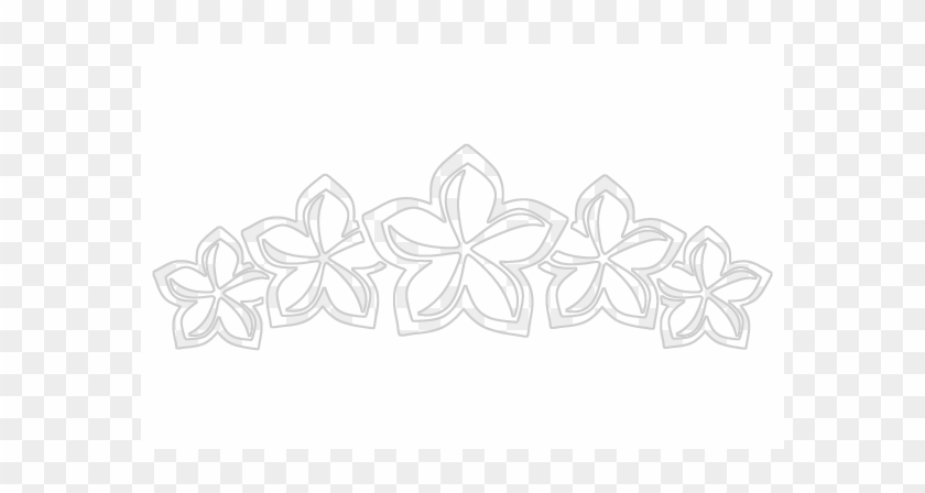 Pin Plumeria Clipart Black And White - Black And White Plumerias #494509